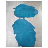 Pair of Teal Leather pieces
