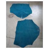 Pair of Teal Leather pieces