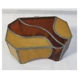 Stained glass jewelry box 6"w × 4"d x 3"h