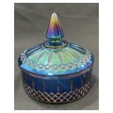 Carnival glass candy dish