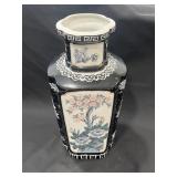 Large Asian vase marked