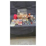 Group of vintage corks / dyes / art supplies /