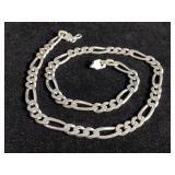 Jewelry: sterling silver chain made in Italy, 20"