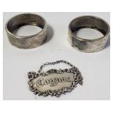 Group of sterling pieces PB