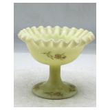 Vintage Fenton art glass custard satin custard
