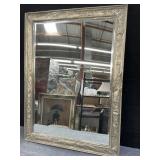 Tin covered frame wall mirror made in India 36"