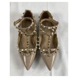 Womens designer style Valentino beige shoes