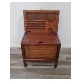Asian style pine storage stand 21 5"w x 13 5"d x
