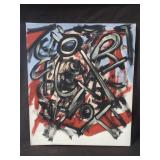 Abstract painting  signed  Lawrence