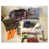 Large tub of tools - Dremel, flashlights,