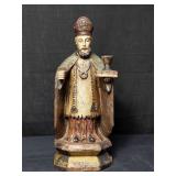 Vintage carved wood Santos, 14 1/2"