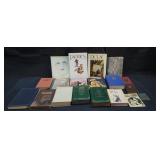 Group of vintage books with many subjects and
