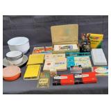 Large group of art supplies & misc. art project