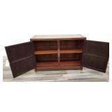 Signed Asian teakwood credenza