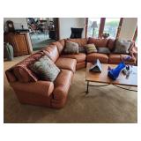 3 piece Ethan Allen leather sectional