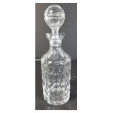 Liquor glass decanter 12" x 4"