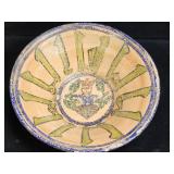 14-16th c. style Islamic 9 1/2"d x 3"h handmade