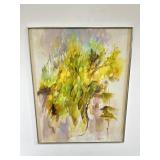 Signed, framed watercolor art