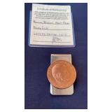 Ronald Reagan medal money clip