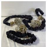 Group of 3 small vintage crystal hanging lights