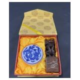 Antique jade stamp set