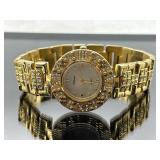 Ladies St. Bernard quartz gold tone wrist watch