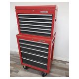2 piece craftsman tool box with contents