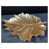 Glass Leaf Center Bowl