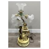 Vintage French style metal lamp