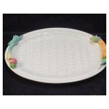Fitz and Floyd vegetable platter 16"l x 12"w