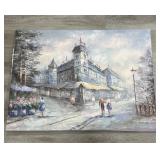 Signed oil painting on canvas