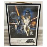 Vintage 1993 Star Wars framed poster