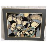 Signed and numbered lithograph painting