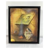 Oil painting on canvas 13" x 11"