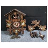 Vintage German cuckoo clock box lot