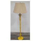 Vintage wood painted lamp 54"high