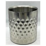 Stainless steel hammered champagne ice bucket