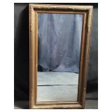 Vintage wall mirror, 27 1/4" x 15 1/4"