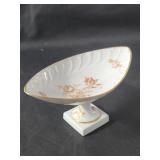 Limoges France porcelain compote 8.5"l x 5"w x 5"h