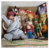 Lot of Ty animals and miscellaneous. Box lot.