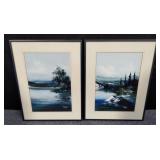 Pair of signed oil paintings (bundle)