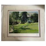Signed and numbered landscape painting