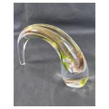 Evolution by Waterford horn vase 10"l x 8"h