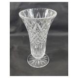 Ceska crystal vase 10"h x 6"diam.