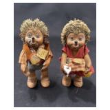 Group of vintage Steiff Mecki hedgehog dolls