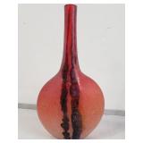 Signed murano art glass vase