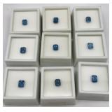 Collection of London blue topaz