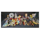 Large group of vintage kitchen & serving items,