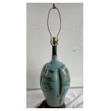 Mid century modern pottery lamp