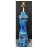 Mid century pottery table lamp